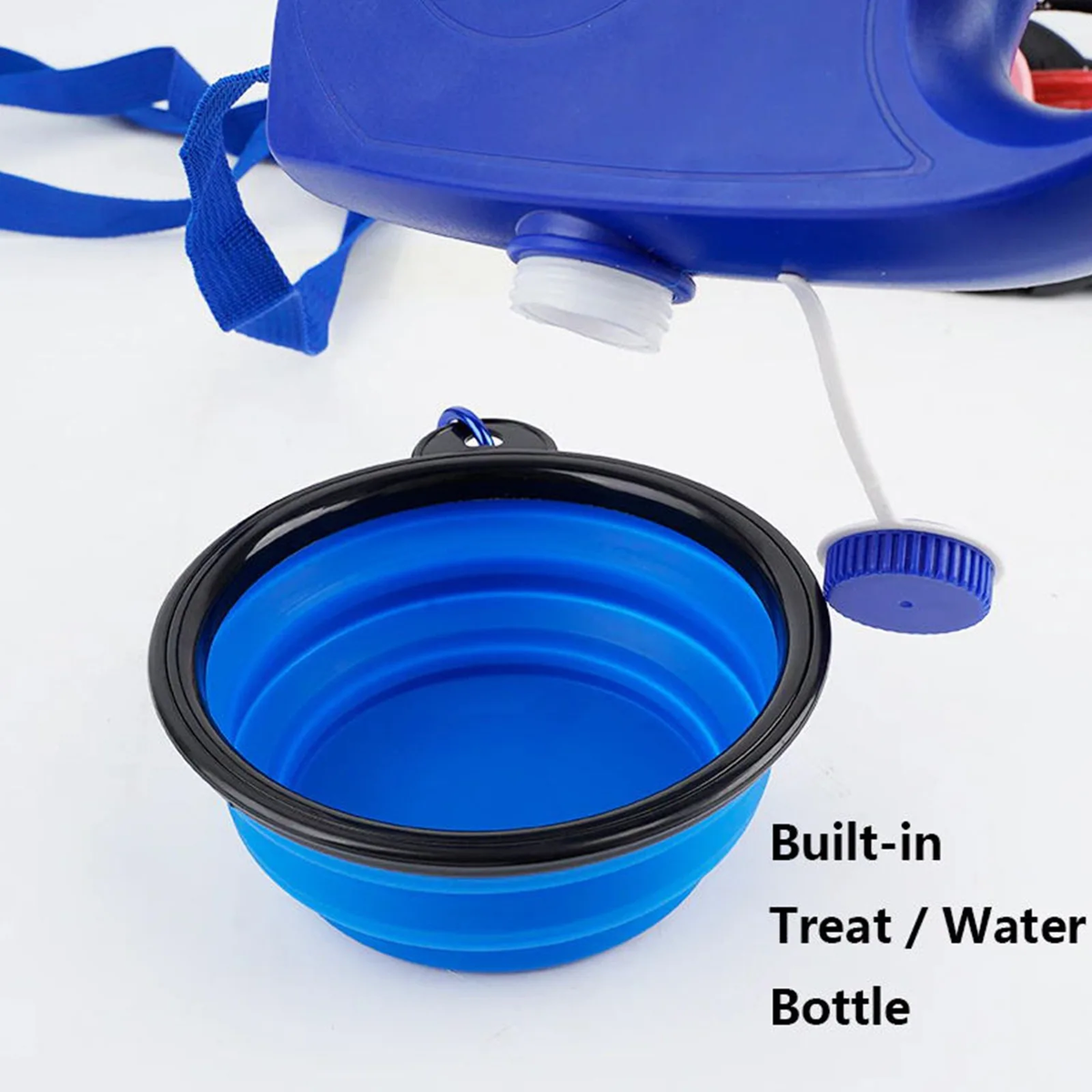 Three in One Dog Leash with Water Bottle and Cup Durable Pet Walking Lead for Dogs Portable Reflective Traction