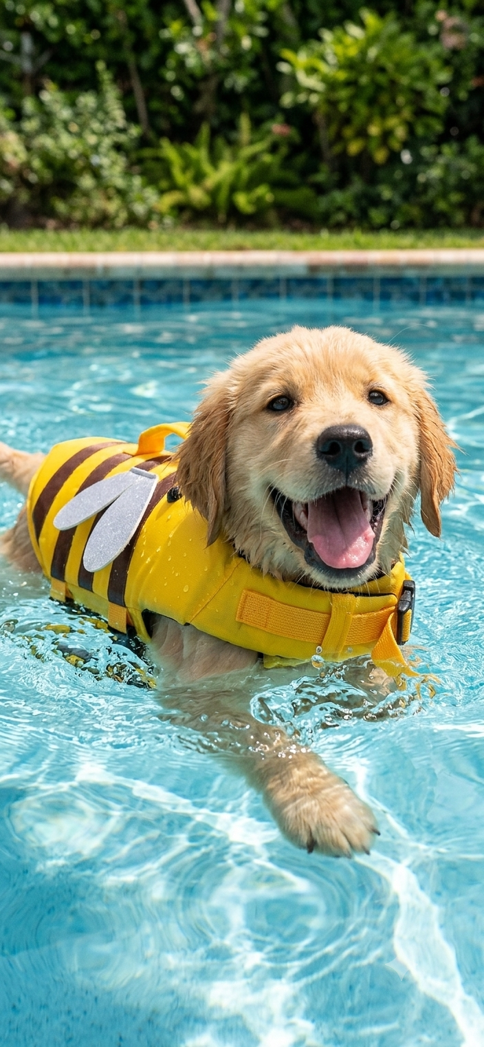 Cute Bumblebee Safety Dog Life Jacket