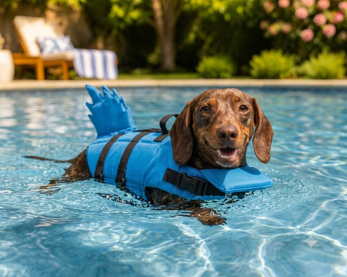 Cute Dragon Fin Safety Dog Life Jacket